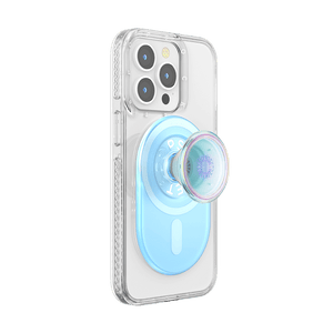 Clear Opalescent Blue MagSafe PopGrip, PopSockets