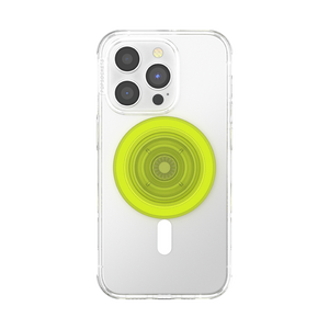 Glow in the Dark Chartreuly PopGrip for Magsafe, PopSockets