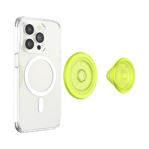 Glow in the Dark Chartreuly PopGrip for Magsafe, PopSockets