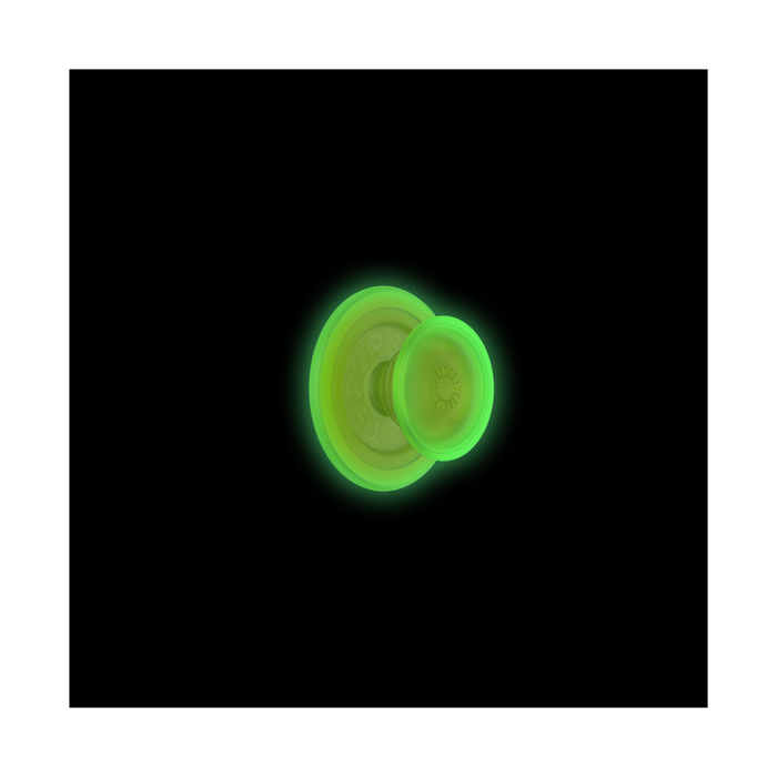 Glow in the Dark Chartreuly PopGrip for Magsafe, PopSockets