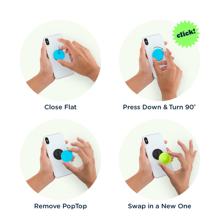 Neon Glow Blazing Lime PopGrip, PopSockets