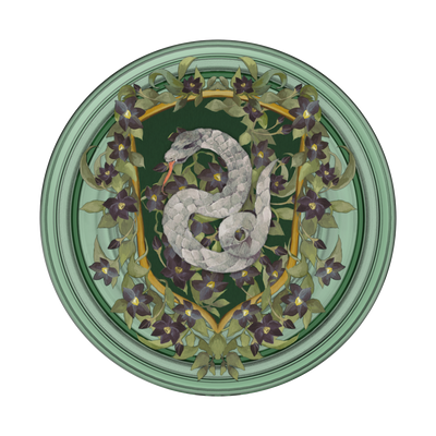 Slytherin Floral Crest PopGrip