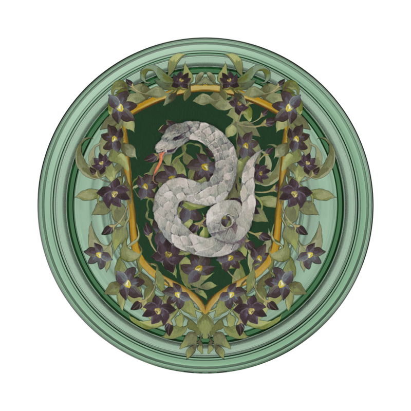 Slytherin Floral Crest PopGrip