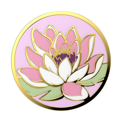 Enamel Water Lily PopGrip