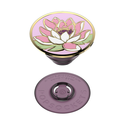 Enamel Water Lily PopGrip