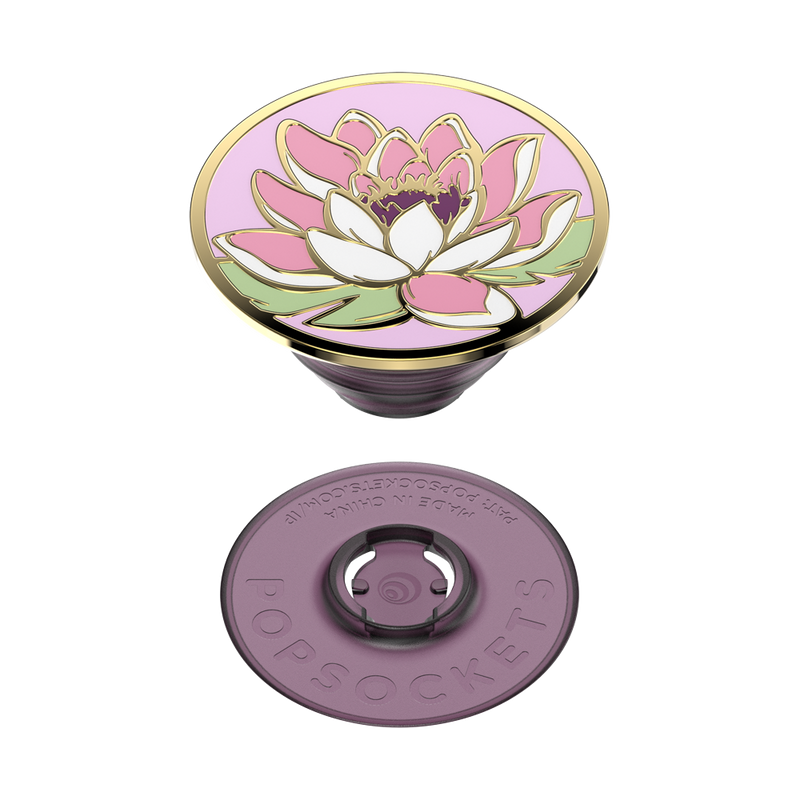 Enamel Water Lily PopGrip