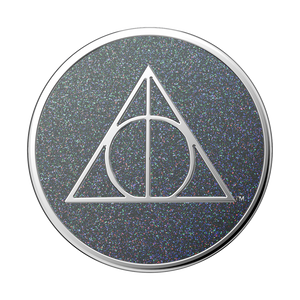 Glitter Enamel Deathly Hallows PopGrip, PopSockets