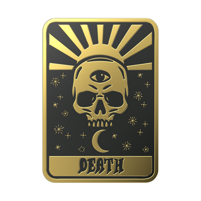 Enamel Tarot Card Death PopGrip
