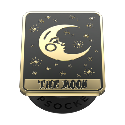 Enamel Tarot Card Moon PopGrip