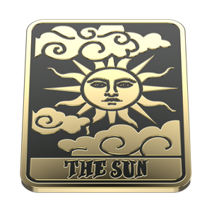 Enamel Tarot Card Sun PopGrip, PopSockets