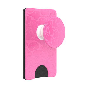 Pink Smiley Melt PopWallet+, PopSockets
