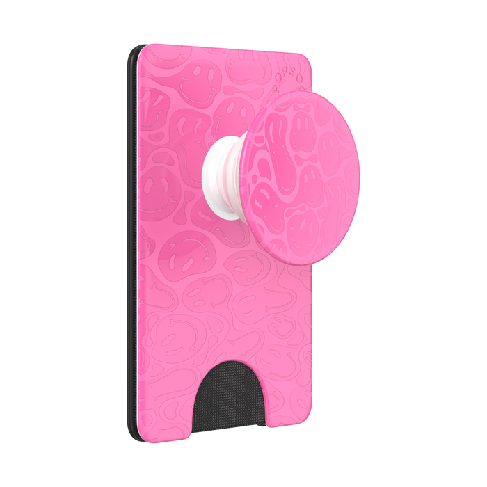 Pink Smiley Melt PopWallet+, PopSockets